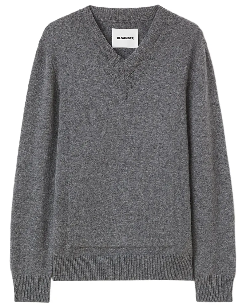 Jil Sander Pullover mit V-Ausschnitt - Grau Grau