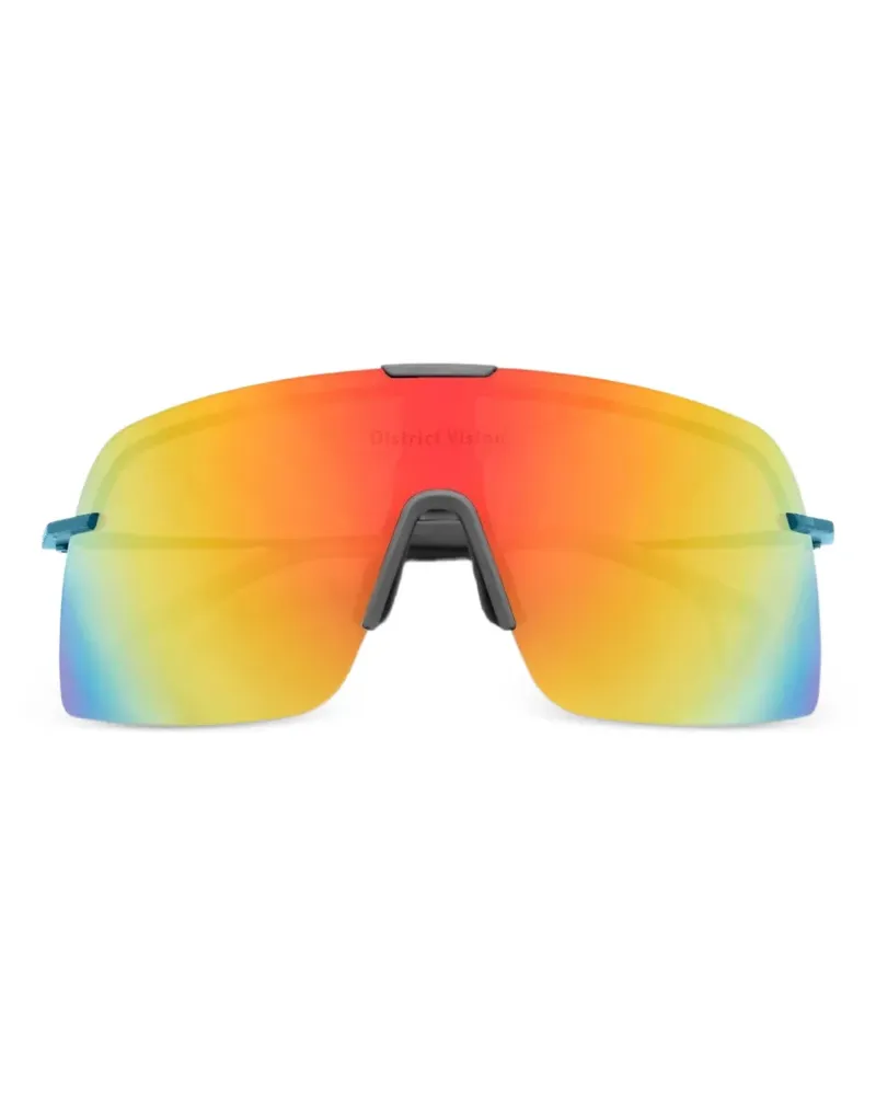 District Vision Sonnenbrille mit Oversized-Gestell - Grau Grau
