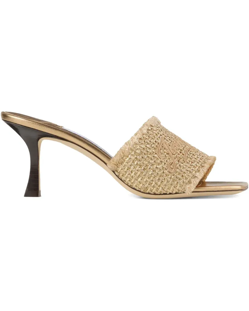 Jimmy Choo Alexia Mules 70mm - Braun Braun