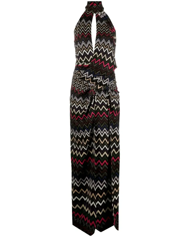 Missoni Kleid mit Zickzackmuster - Schwarz Schwarz