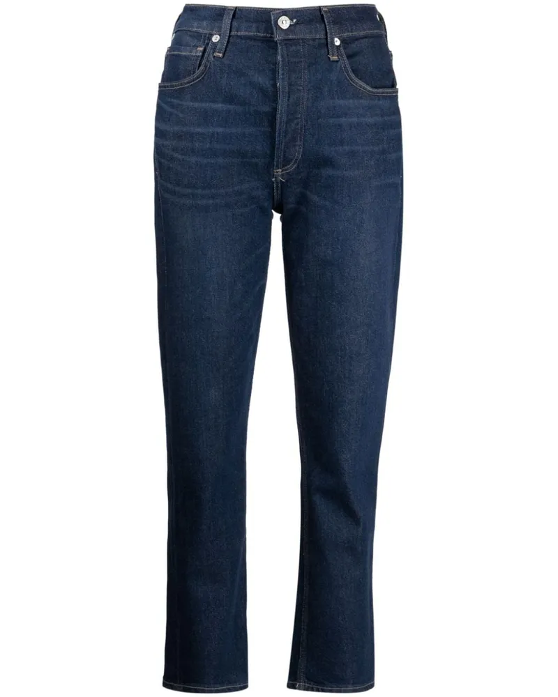Citizens of humanity Gerade High-Rise-Jeans - Blau Blau