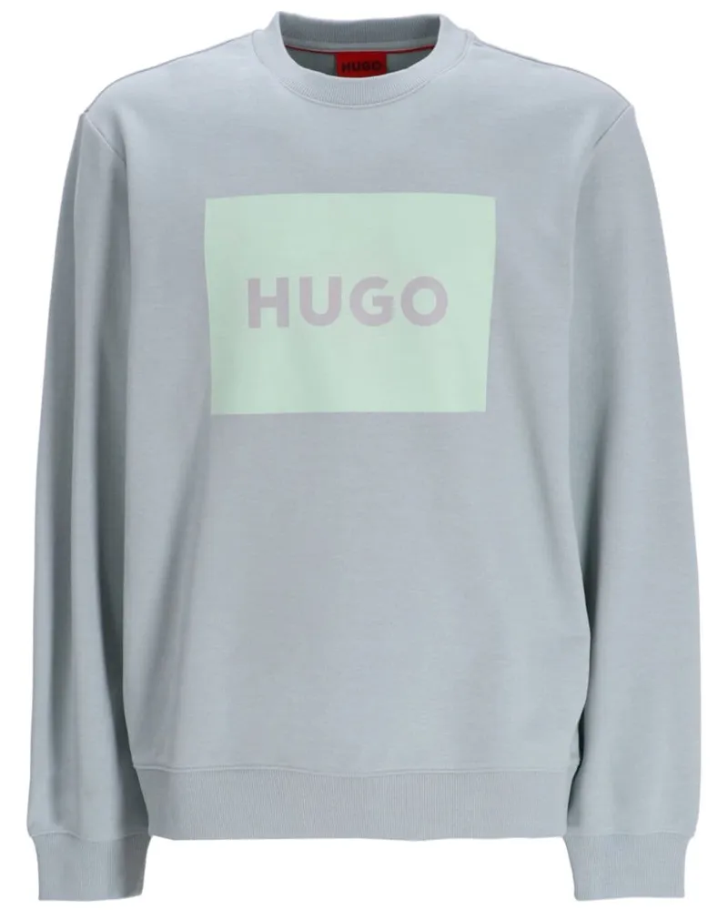 HUGO BOSS Sweatshirt mit Logo-Print Grau