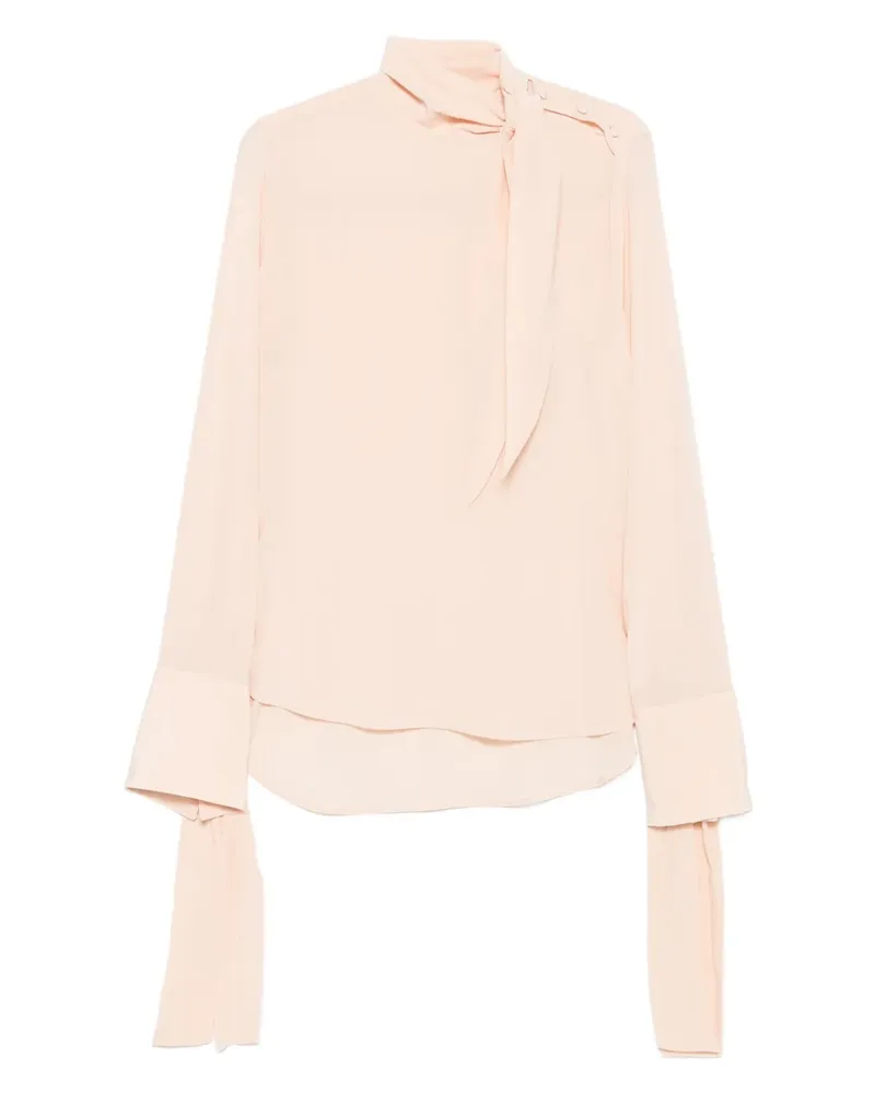 Ermanno Scervino Bluse mit Schleifenkragen - Rosa Rosa