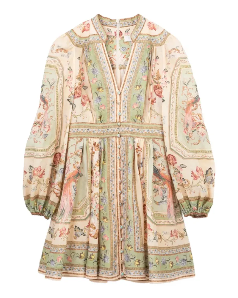 Zimmermann floral-print dress - Nude Nude
