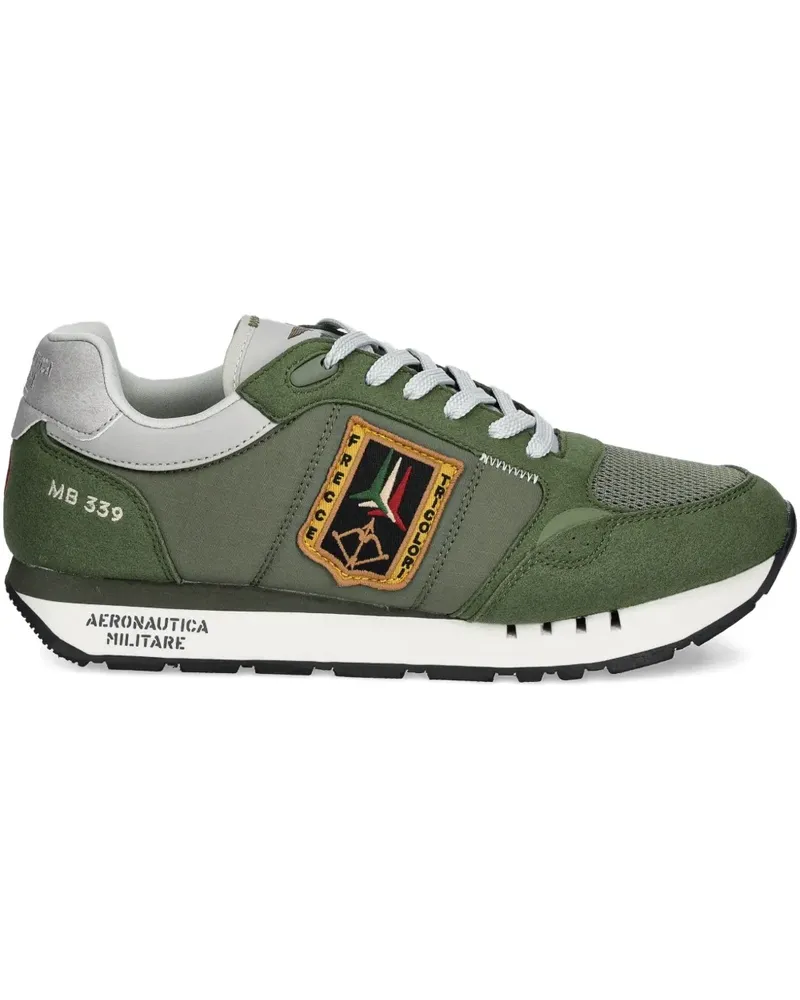 Aeronautica Militare Sneakers mit Einsätzen - Grün Grün