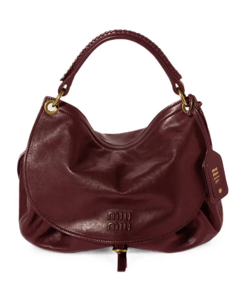 Miu Miu Rendez-vous leather bag - Rot Rot