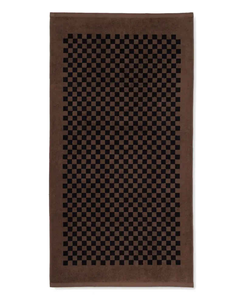 Baina Roman checkered pool towel - Braun Braun