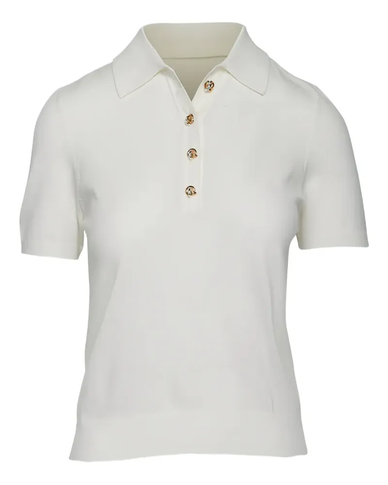 Altuzarra buttoned knit polo top - Weiß Weiß