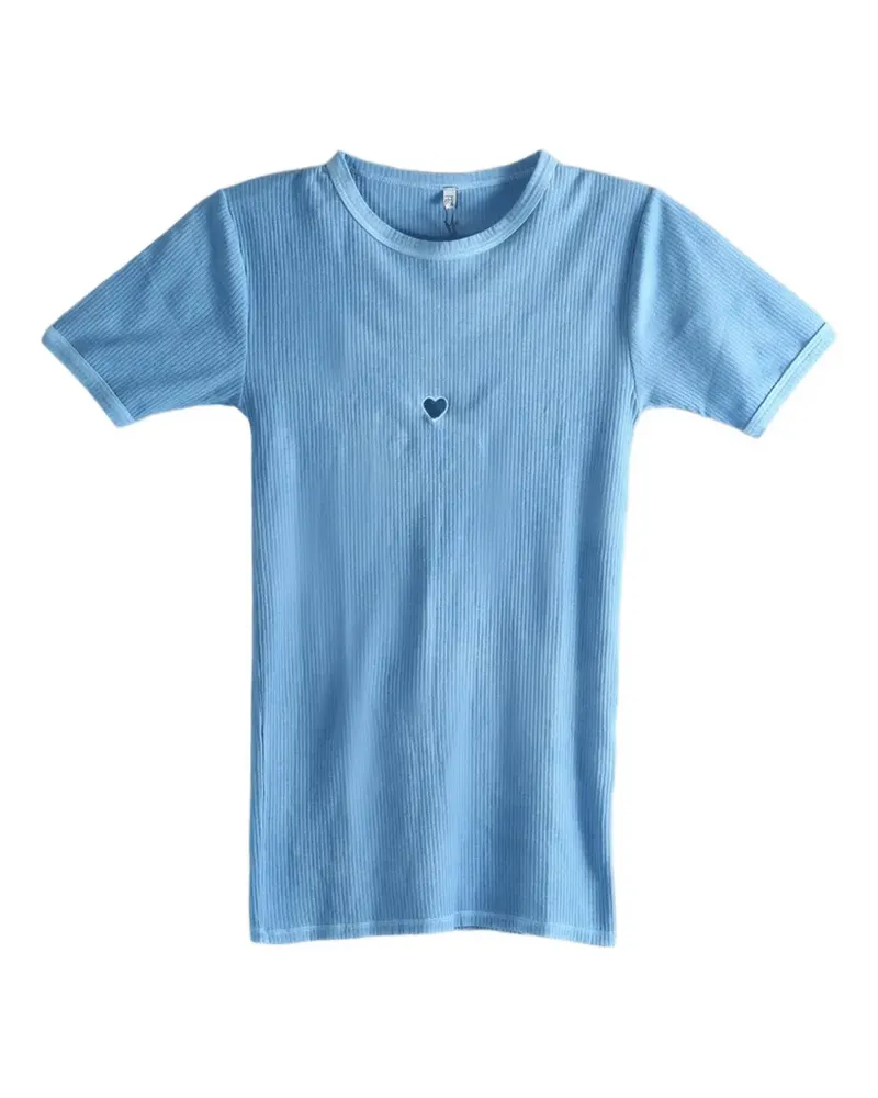 Baserange heart-detail T-shirt - Blau Blau