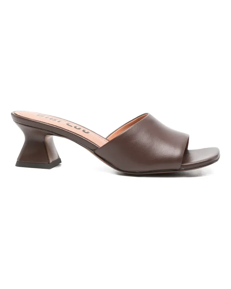Bibi Lou square-toe leather sandals - Braun Braun