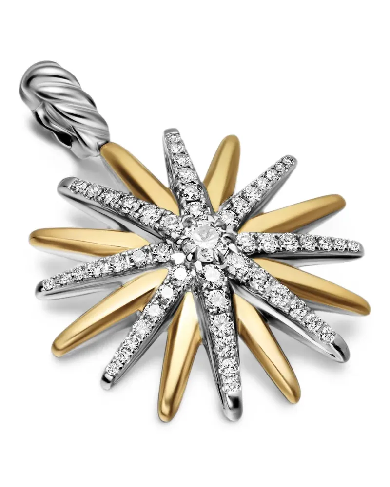 David Yurman Starburst Amulett mit Diamant - Silber Silber