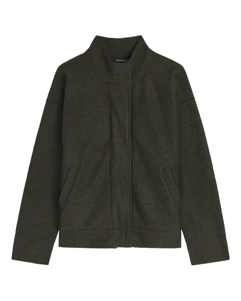 Eileen Fisher stand-collar short jacket - Grün Grün