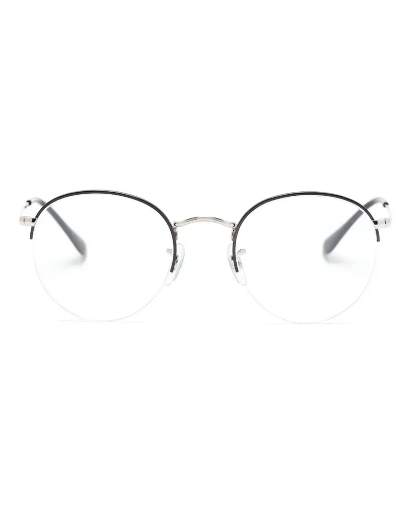 Ray Ban Sonnenbrille mit ovalem Gestell - Silber Silber
