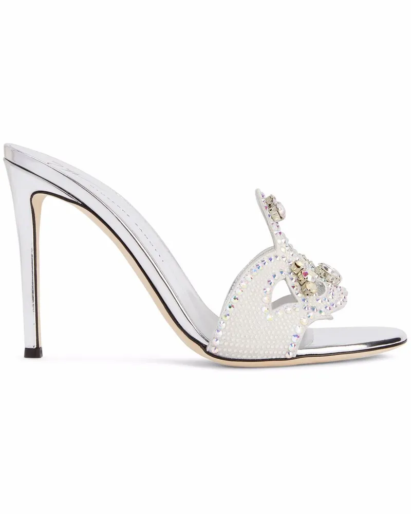 Giuseppe Zanotti Sandalen mit Kristallen - Weiß Weiß