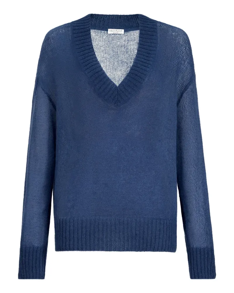 Brunello Cucinelli V-neck sweater - Blau Blau