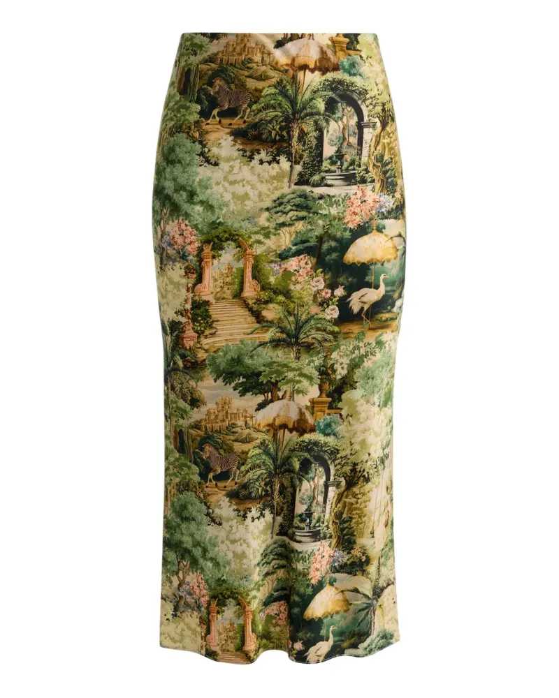 Alice + Olivia Maeve midi skirt - Grün Grün