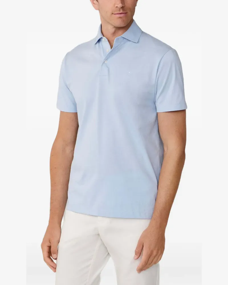 Hackett Poloshirt mit Stickerei - Blau Blau