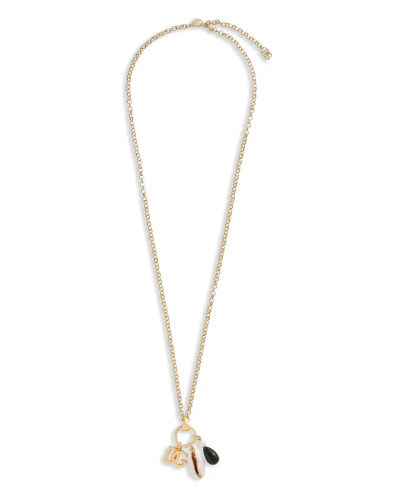 Dolce & Gabbana Halskette mit Logo-Anhänger - Gold Gold