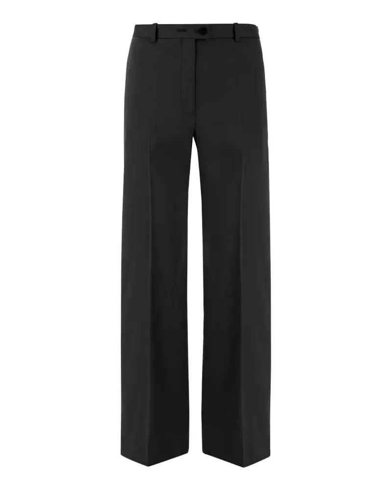 Jil Sander Hose mit Bügelfalten - Schwarz Schwarz