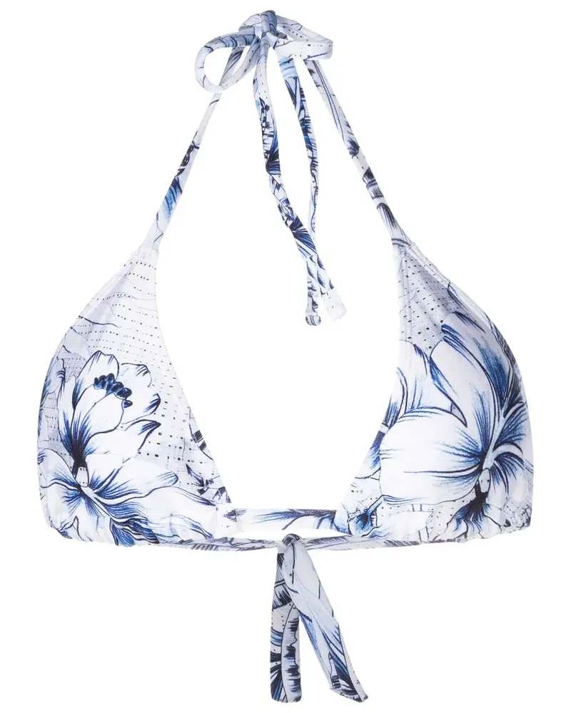 Lygia & Nanny Bikinioberteil mit Print - Blau Blau