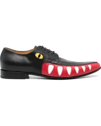 Walter van Beirendonck Crocodile Oxford-Schuhe Schwarz