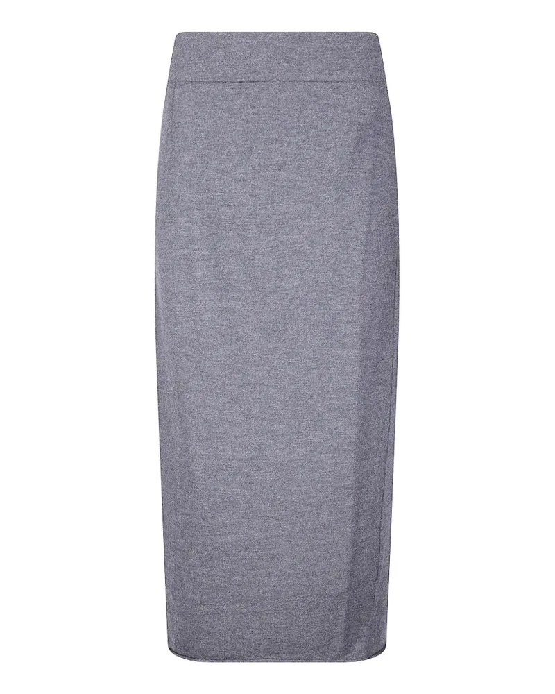 LABO.ART Midirock aus Wollstretch - Grau Grau