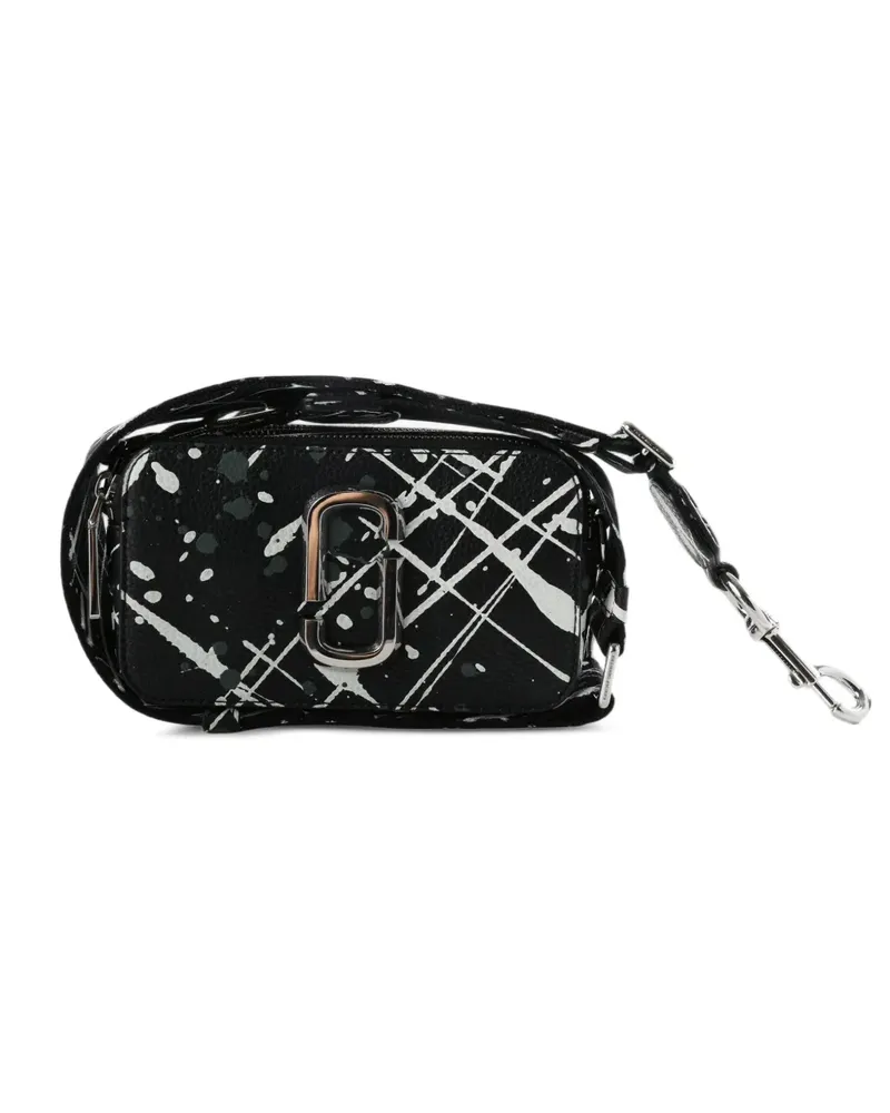Marc Jacobs The Snapshot Umhängetasche mit Farbklecks-Print - Schwarz Schwarz