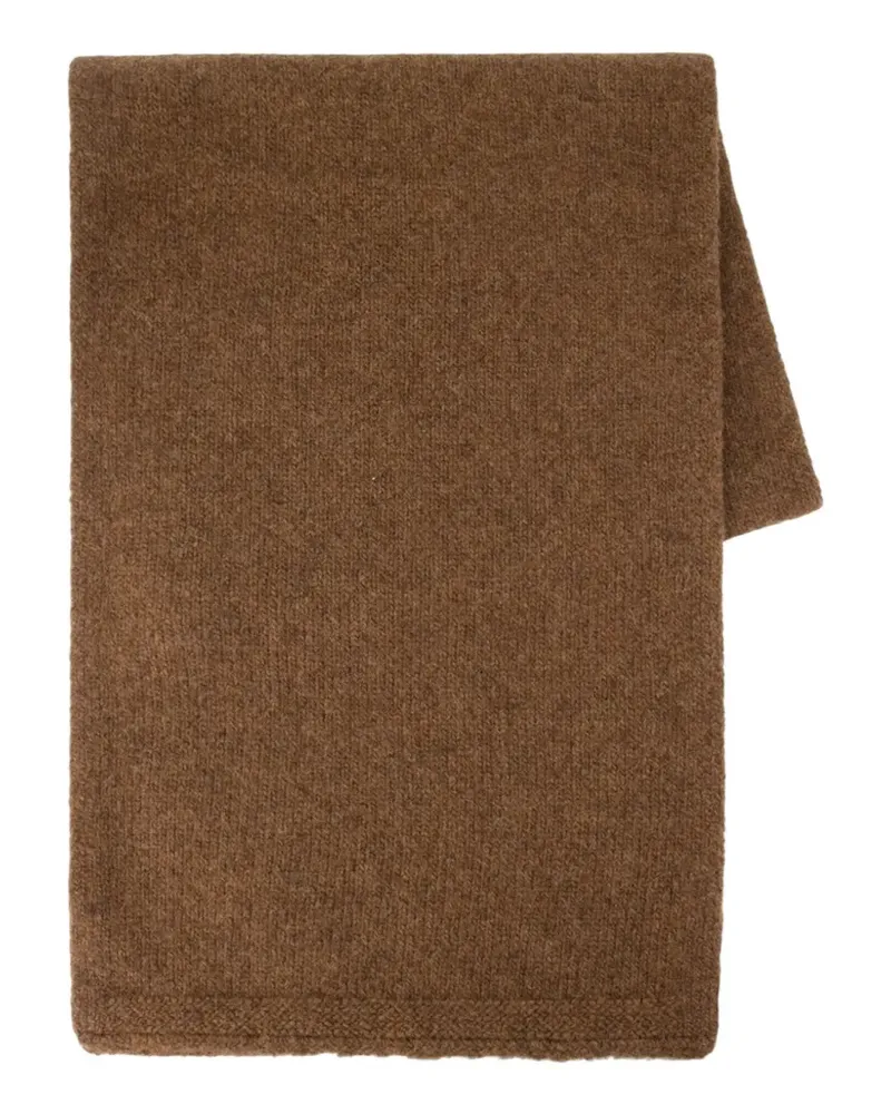 Officine Generale wool scarf - Braun Braun