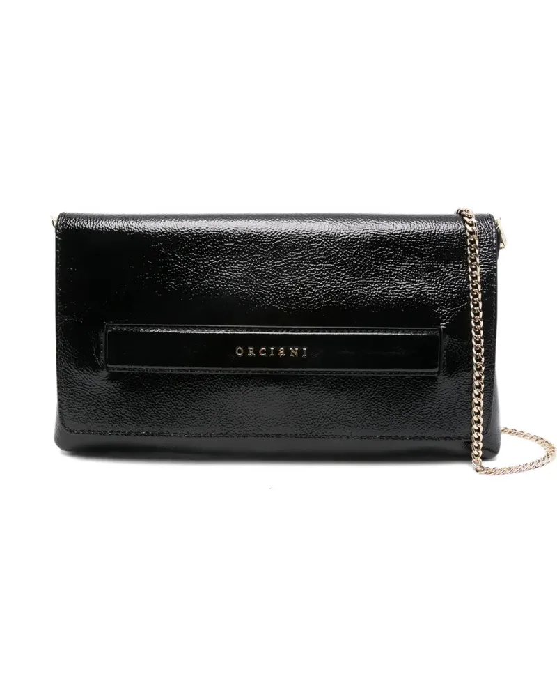 Orciani Klassische Clutch - Schwarz Schwarz