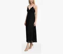 Maxikleid mit V-Ausschnitt - Schwarz