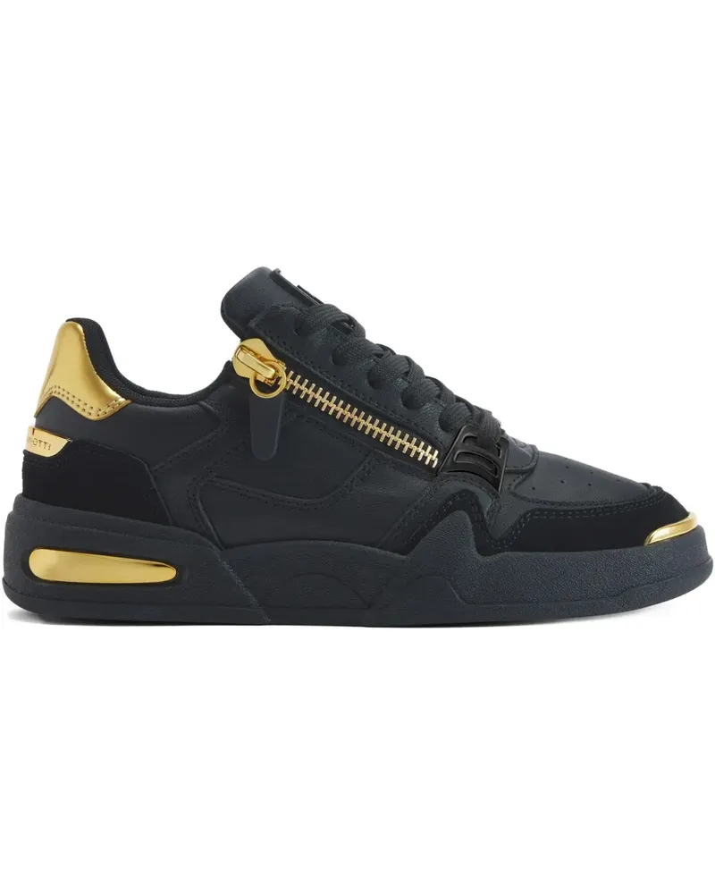 Giuseppe Zanotti Sneakers mit Reißverschlussdetail - Schwarz Schwarz