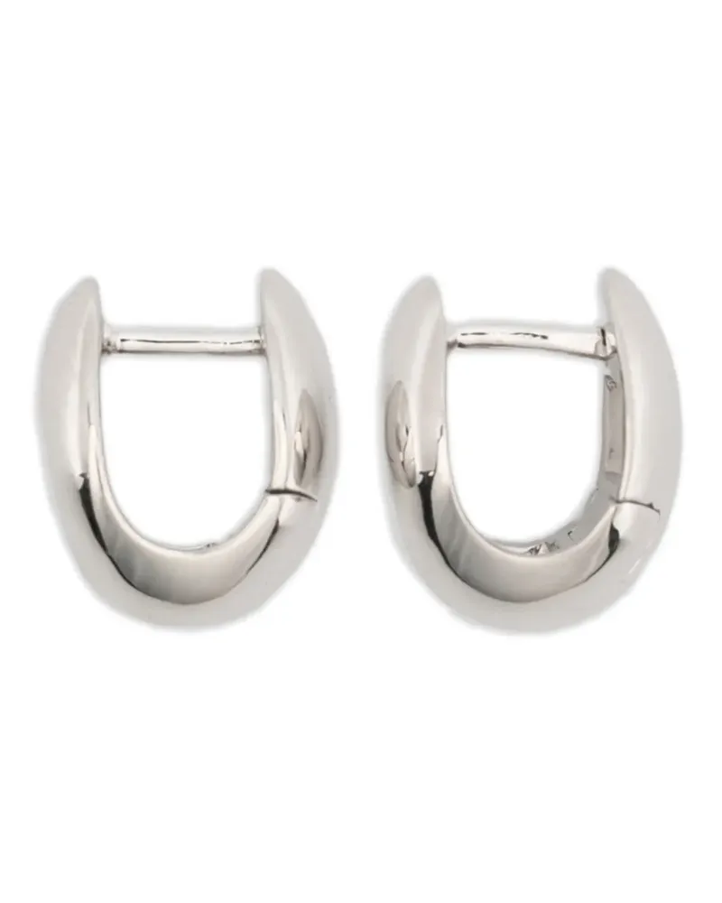Maria Black Finney domed huggie earrings - Silber Silber