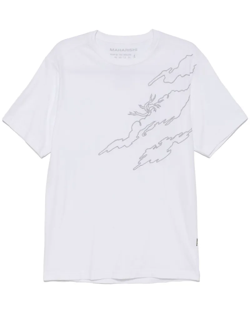 maharishi DPM: Bonsai Sparse T-Shirt - Weiß Weiß