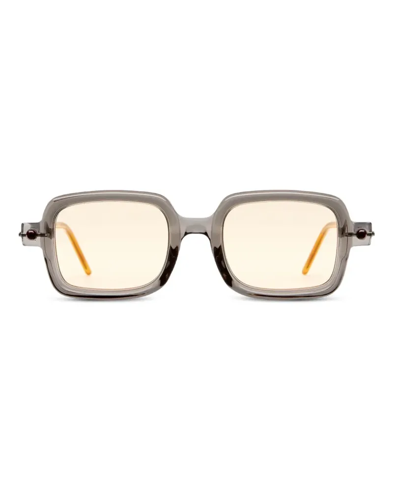 KUBORAUM P2 Sonnenbrille mit eckigem Gestell - Grau Grau