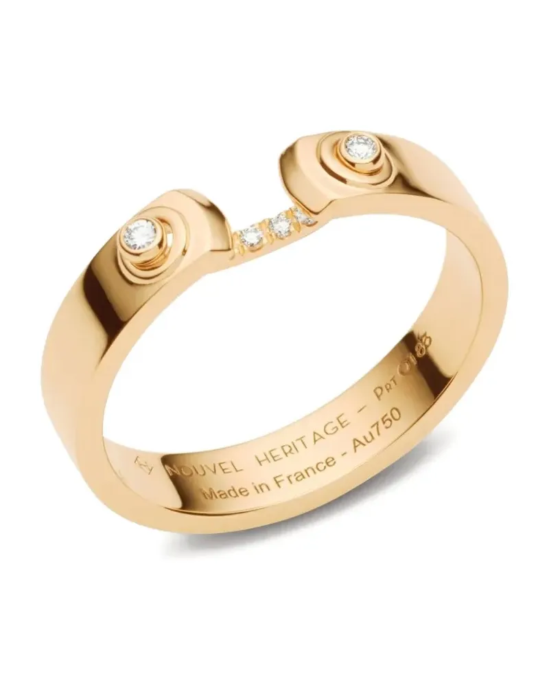 Nouvel Heritage 18kt Business Meeting Mood Gelbgoldarmreif mit Diamanten Gold