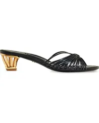 Ferragamo Mules mit Riemen 40mm Schwarz