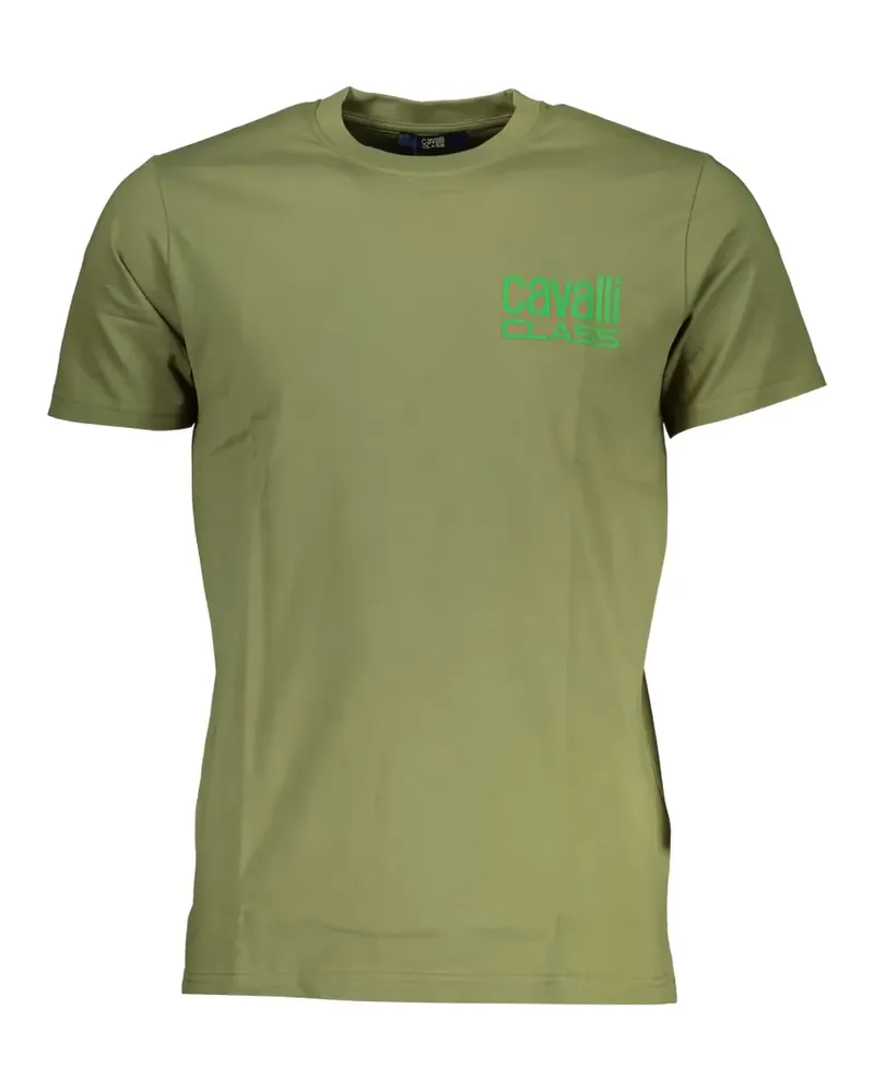 Roberto Cavalli logo-print cotton T-shirt - Grün Grün
