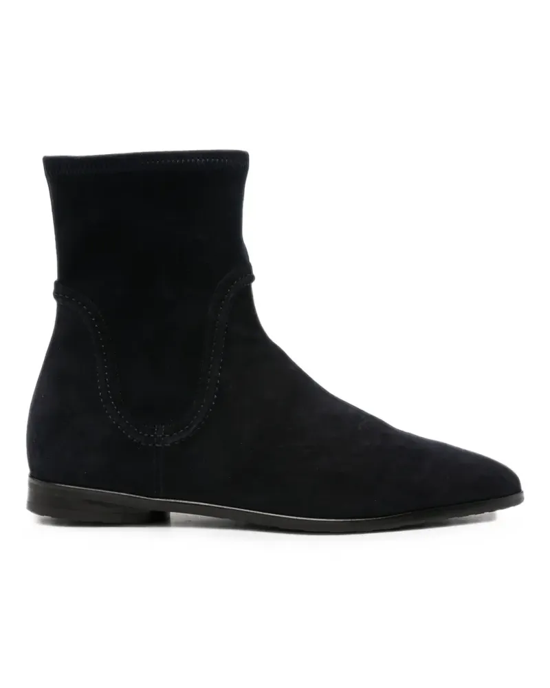 Truman's Shoes suede pointed-toe ankle boots - Blau Blau