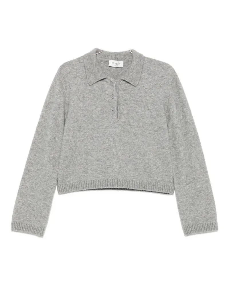 Laneus buttoned polo top - Grau Grau