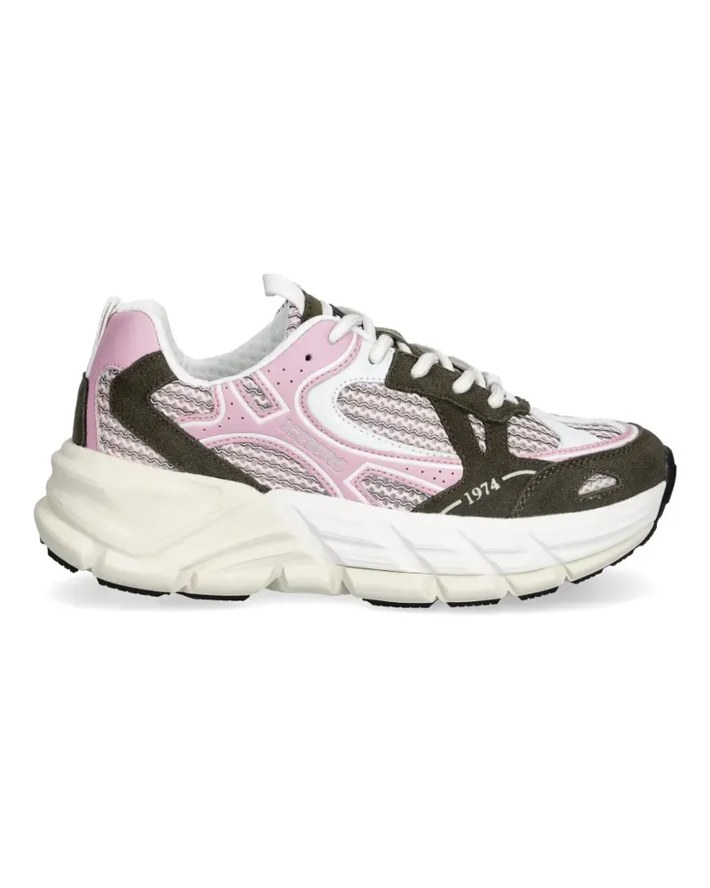 Iceberg ICB-One Sneakers mit Einsätzen - Rosa Rosa