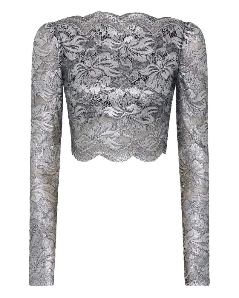 Paco Rabanne Cropped-Top - Silber Silber