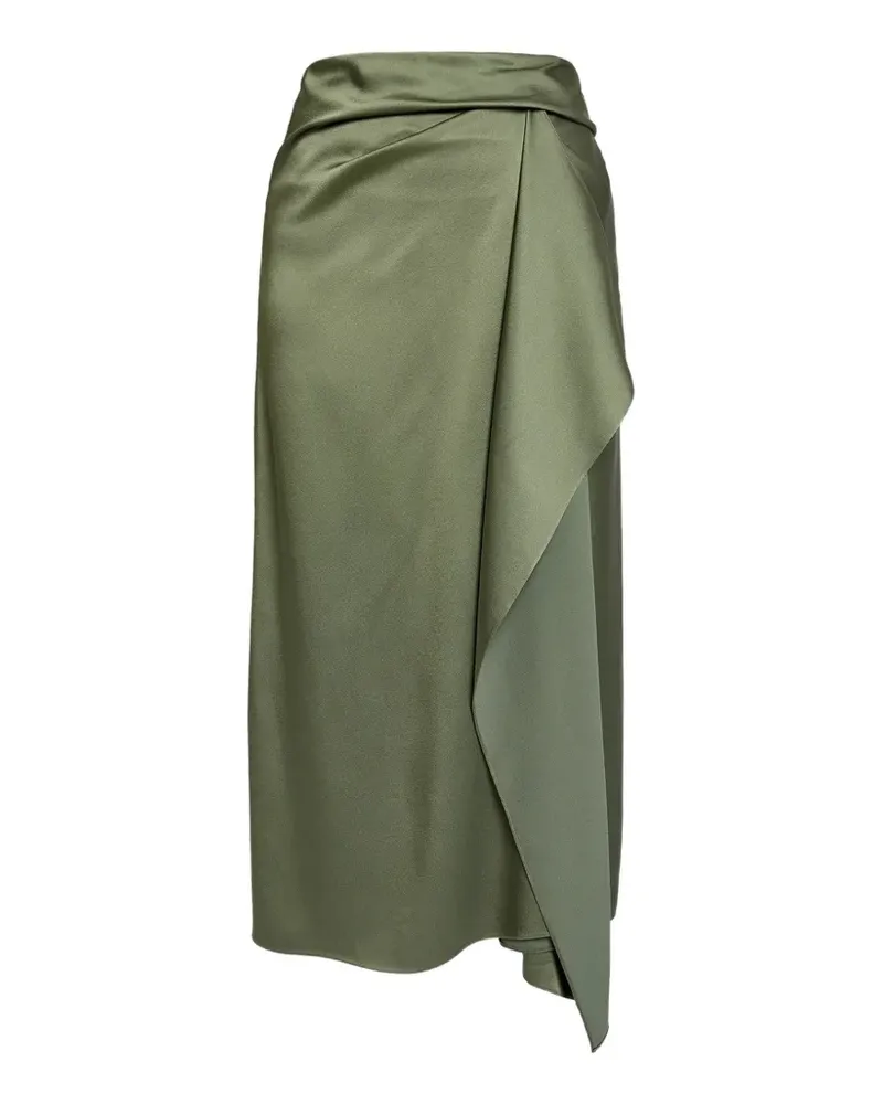 Erdem draped midi skirt - Grün Grün