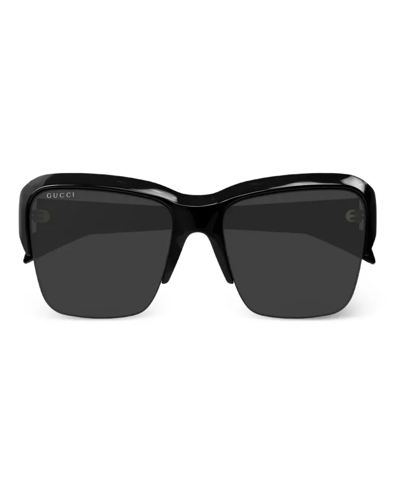Gucci oversized square-frame sunglasses - Schwarz Schwarz