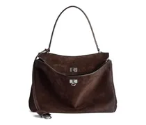 Rodeo Wildledertasche mit Henkel - Braun