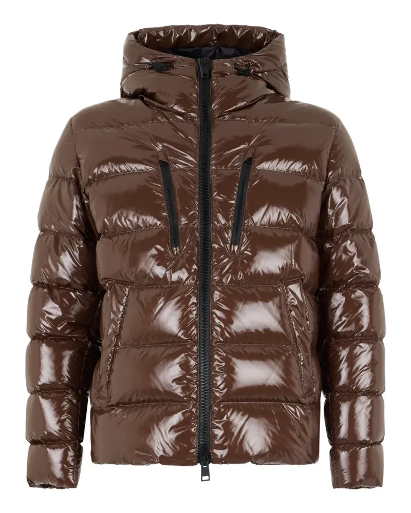 Herno Gesteppte Kapuzenjacke - Braun Braun
