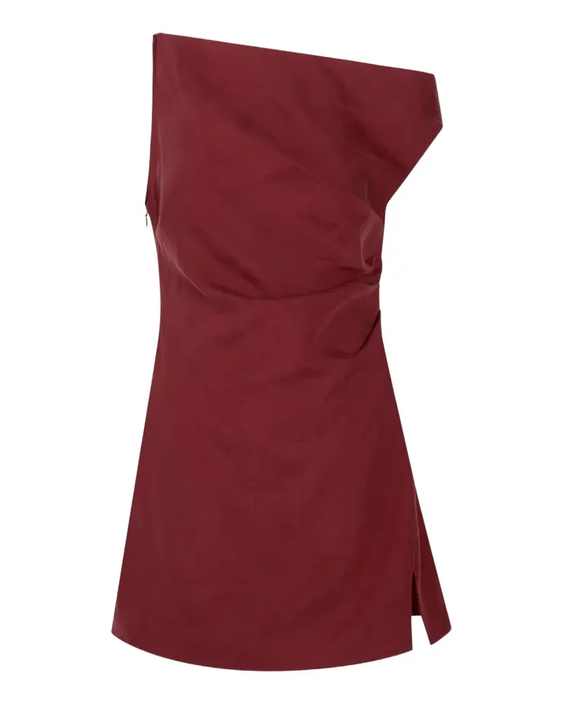 Ronny Kobo Winnie One-Shoulder-Minikleid - Rot Rot