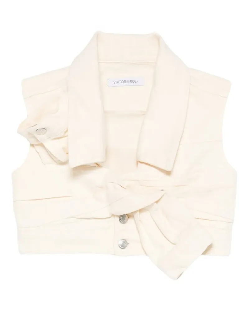 Viktor & Rolf Oberteil mit Schnürung - Nude Nude