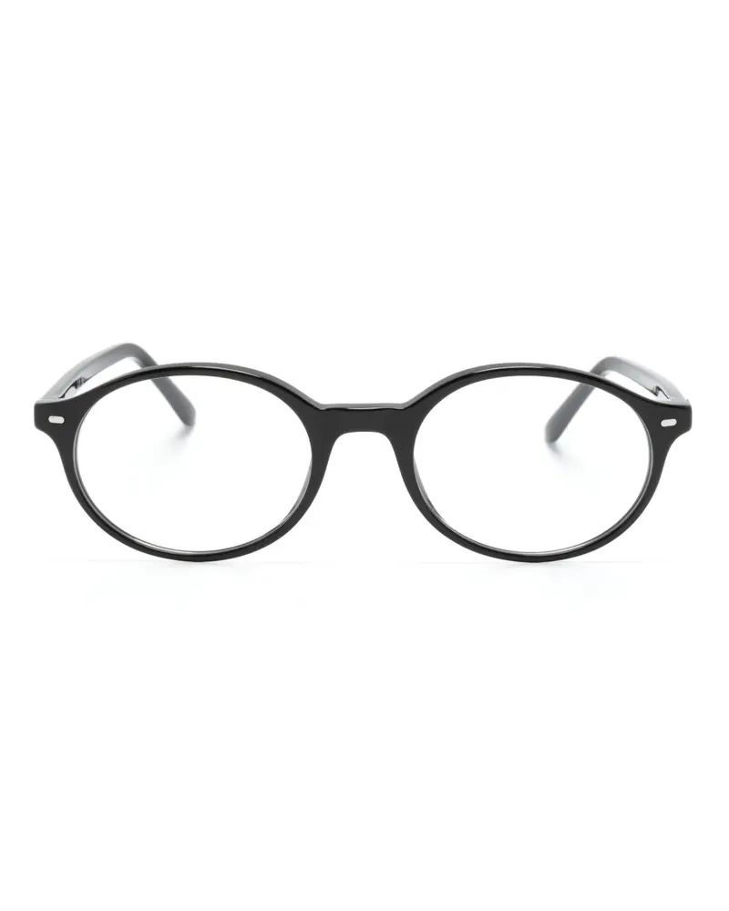 Ray Ban Geman Brille mit rundem Gestell - Schwarz Schwarz