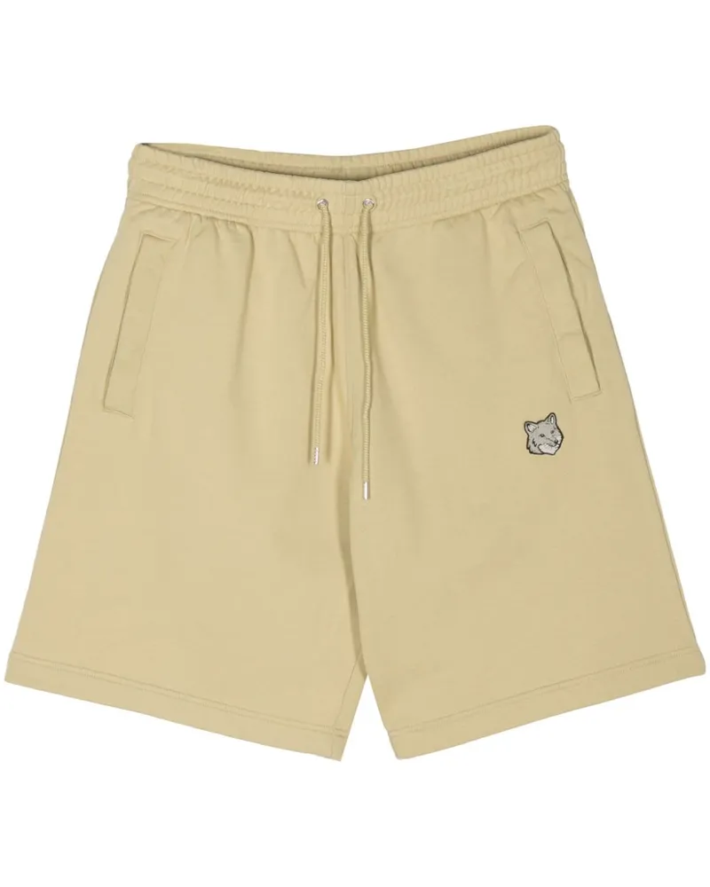 Kitsuné Sportshorts mit Fuchs-Patch - Grün Grün