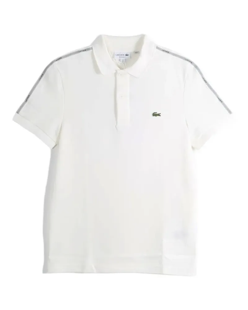 Lacoste logo-tape polo shirt - Weiß Weiß